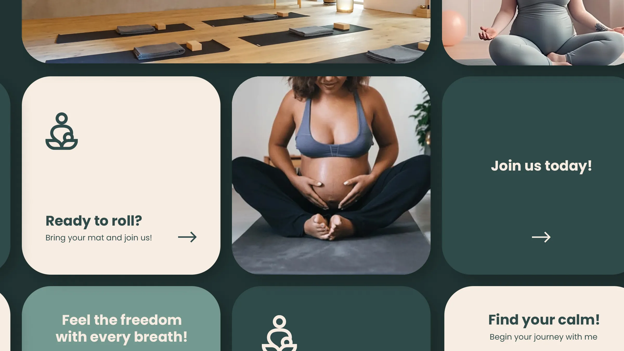Doula with Yoga branding