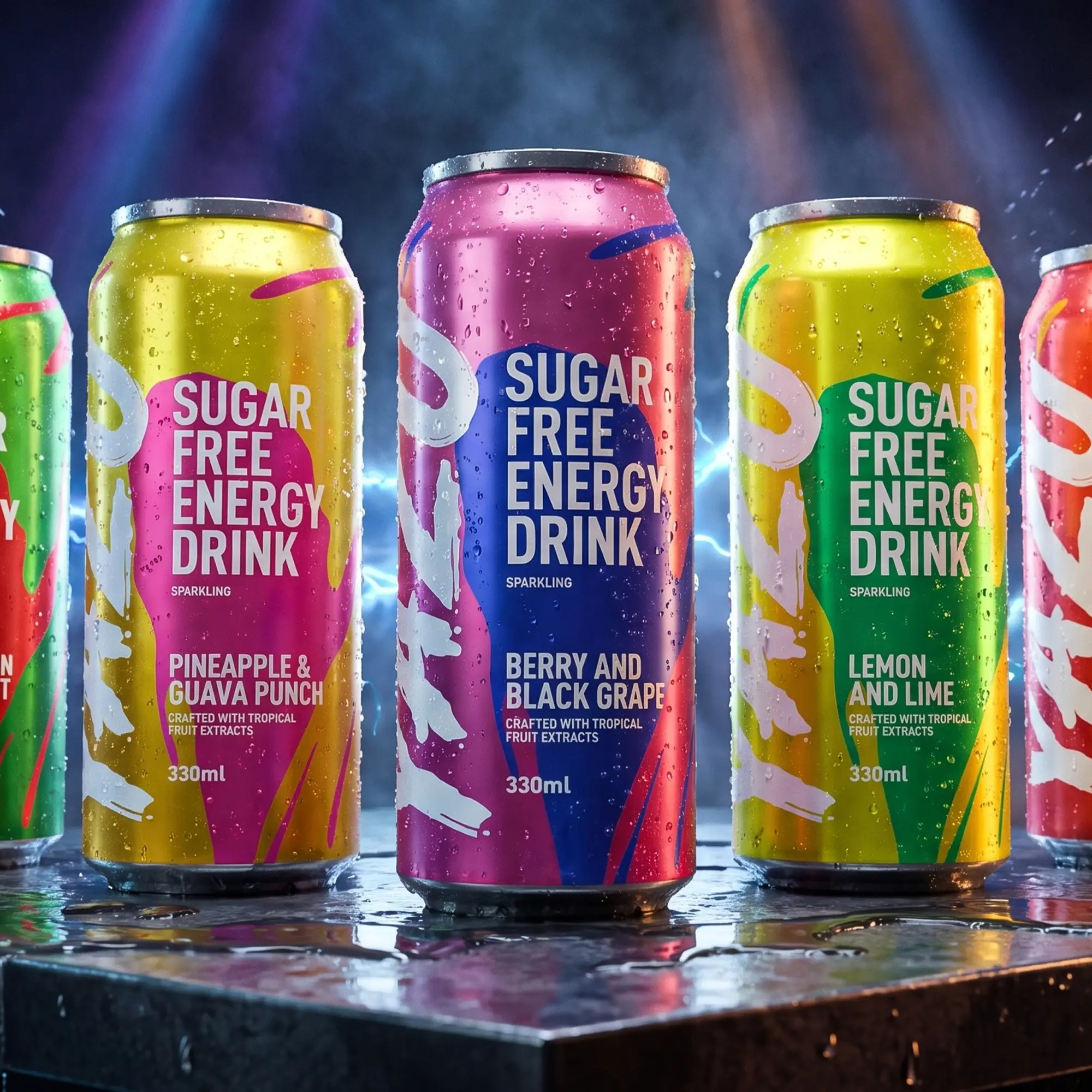 YAZU Energy Drink packaging