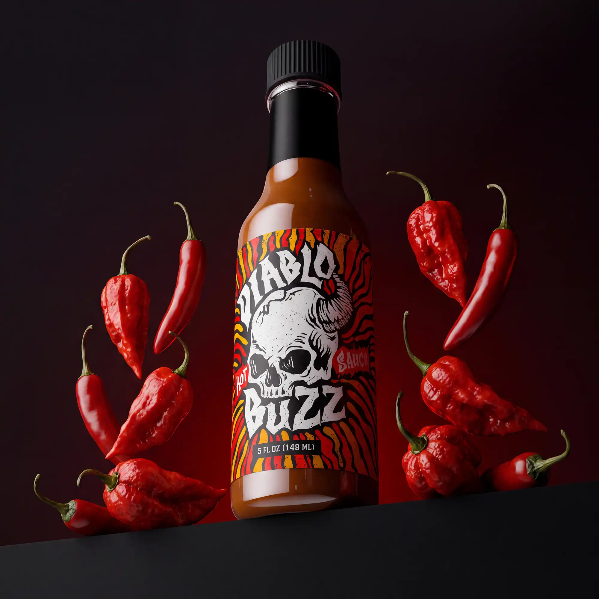 Diablo Hot Sauce packaging