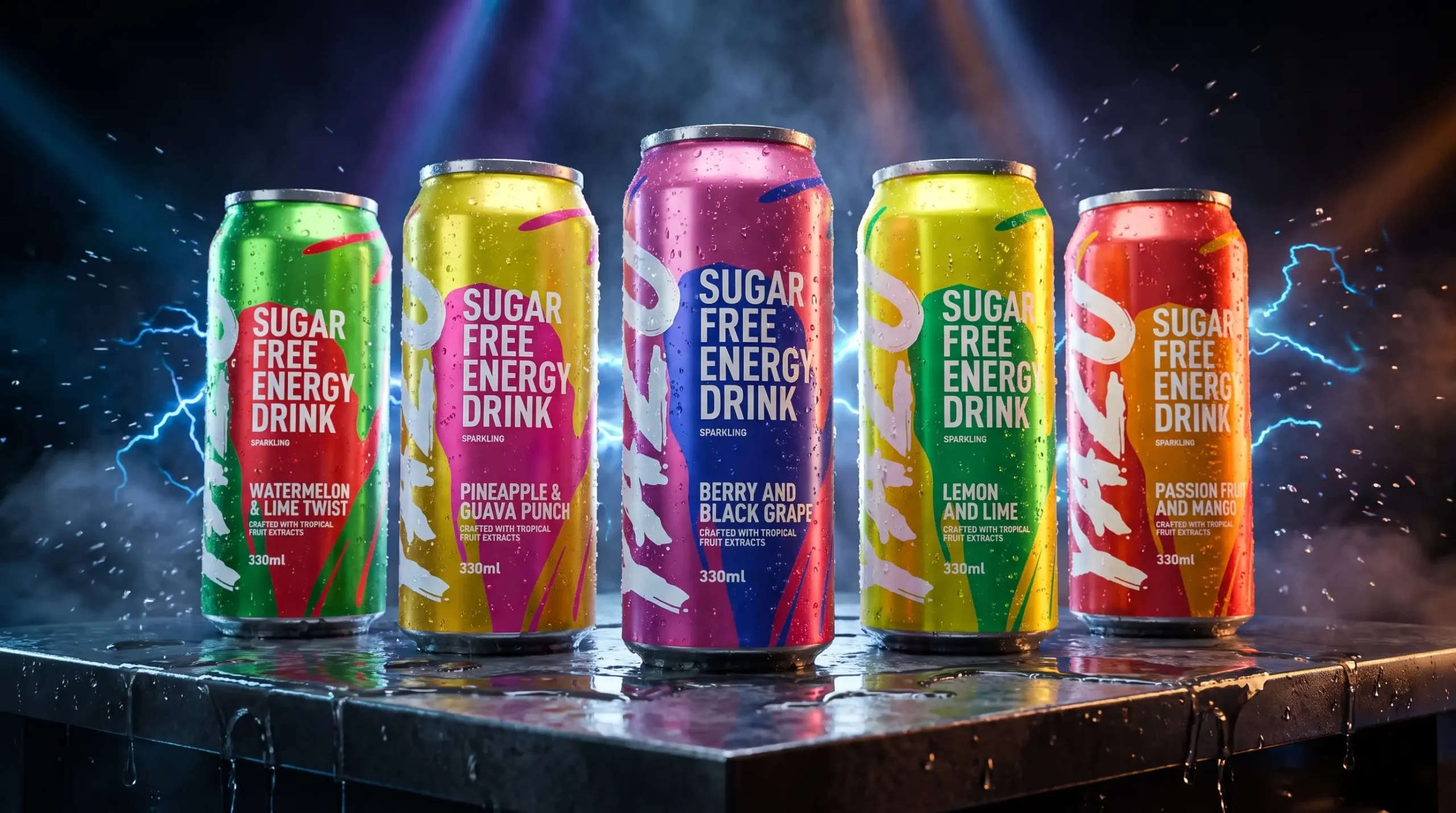 YAZU energy drink packaging design