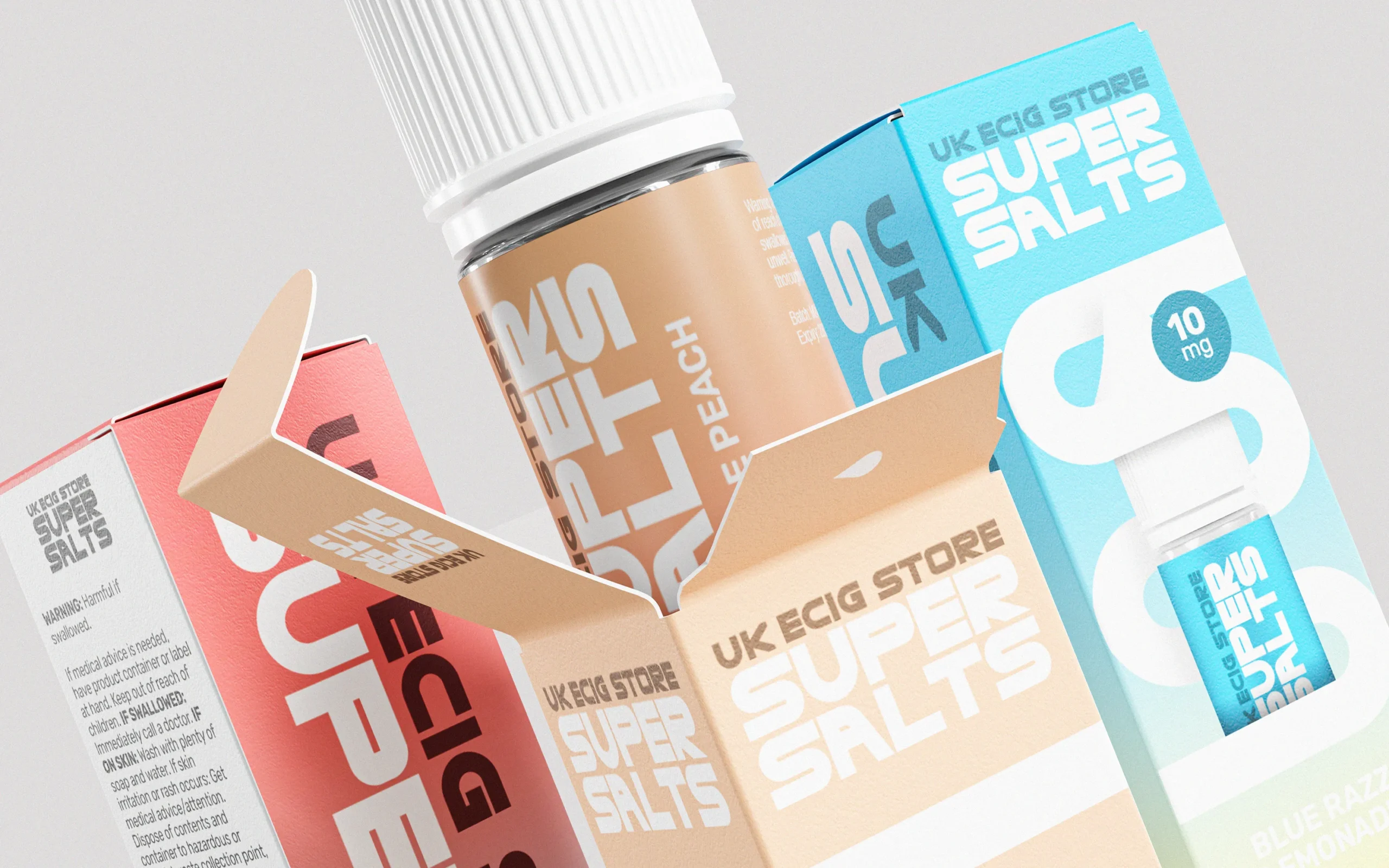 Super Salts nicotine salt e-liquid packaging