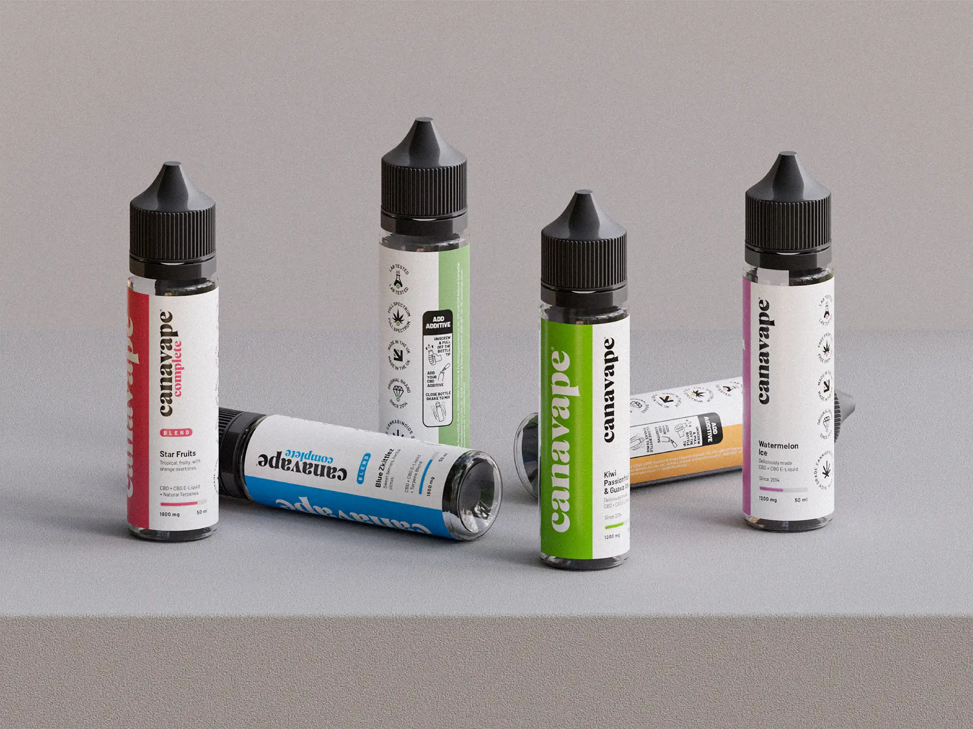 Canavape product packaging range
