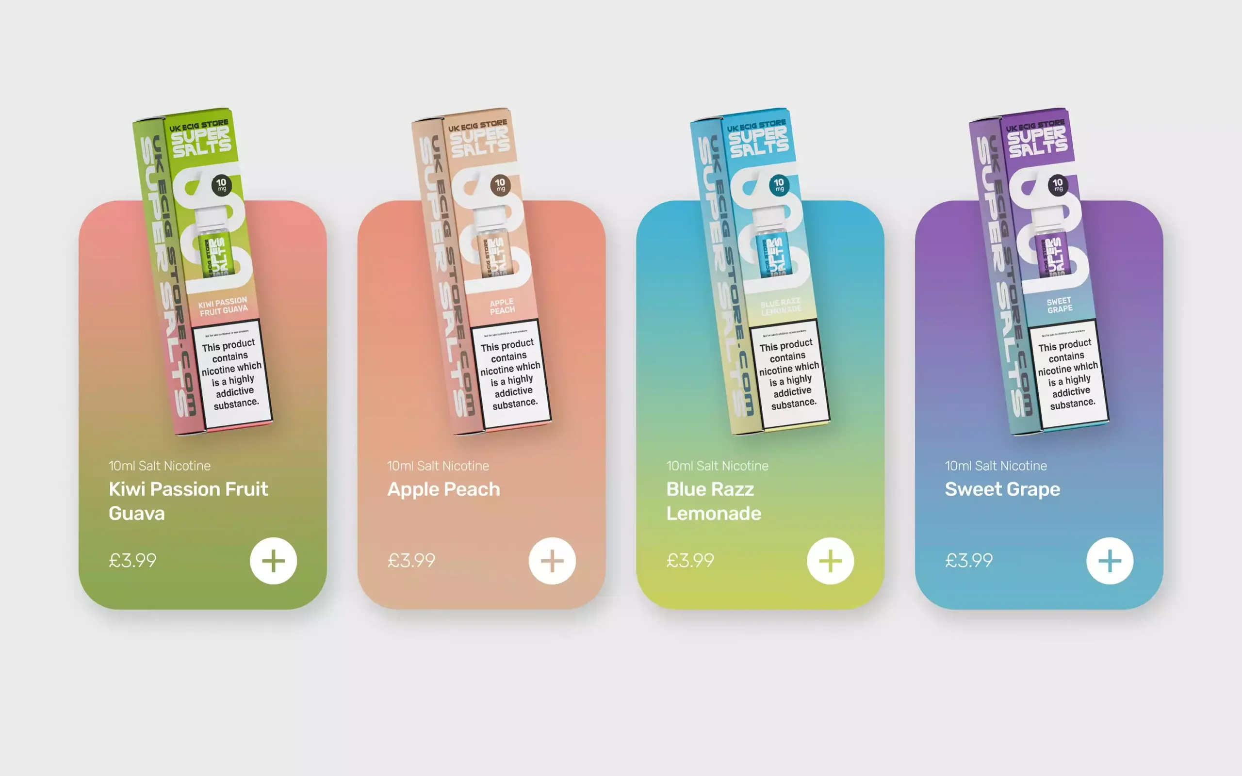 Super Salts website design